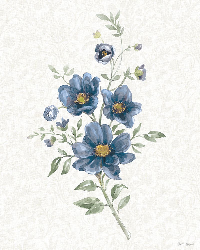 Floral Solitude II art print by Beth Grove for $57.95 CAD