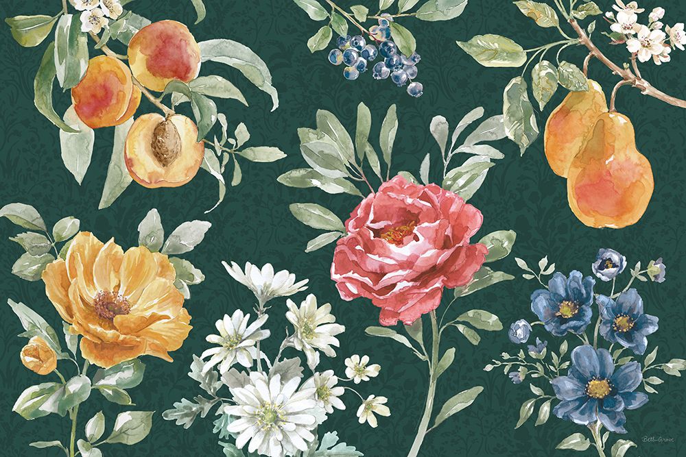 Floral Solitude I Dark art print by Beth Grove for $57.95 CAD