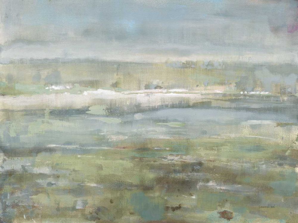 Gray Blue Field art print by Danhui Nai for $57.95 CAD