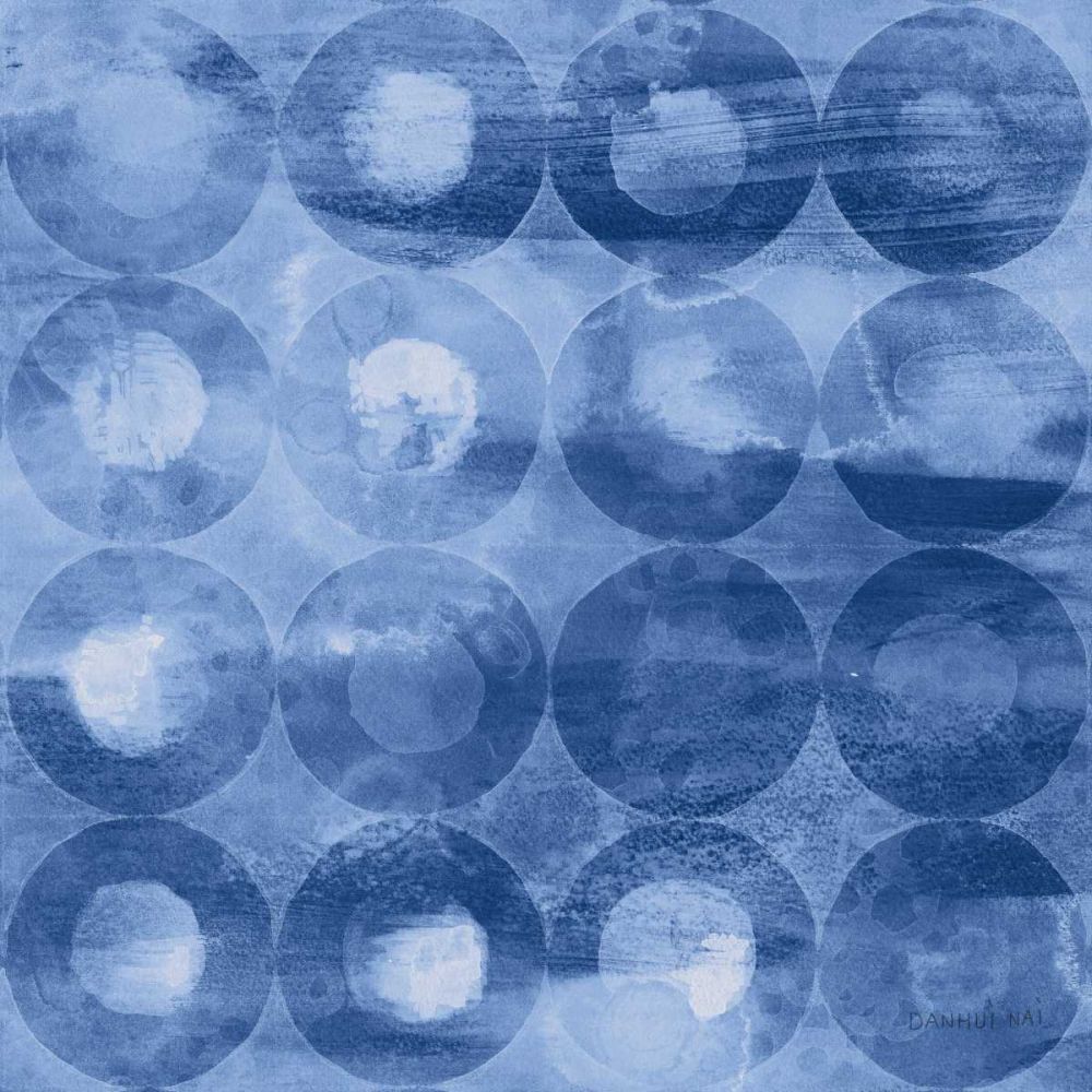 Touching Circles III Navy art print by Danhui Nai for $57.95 CAD