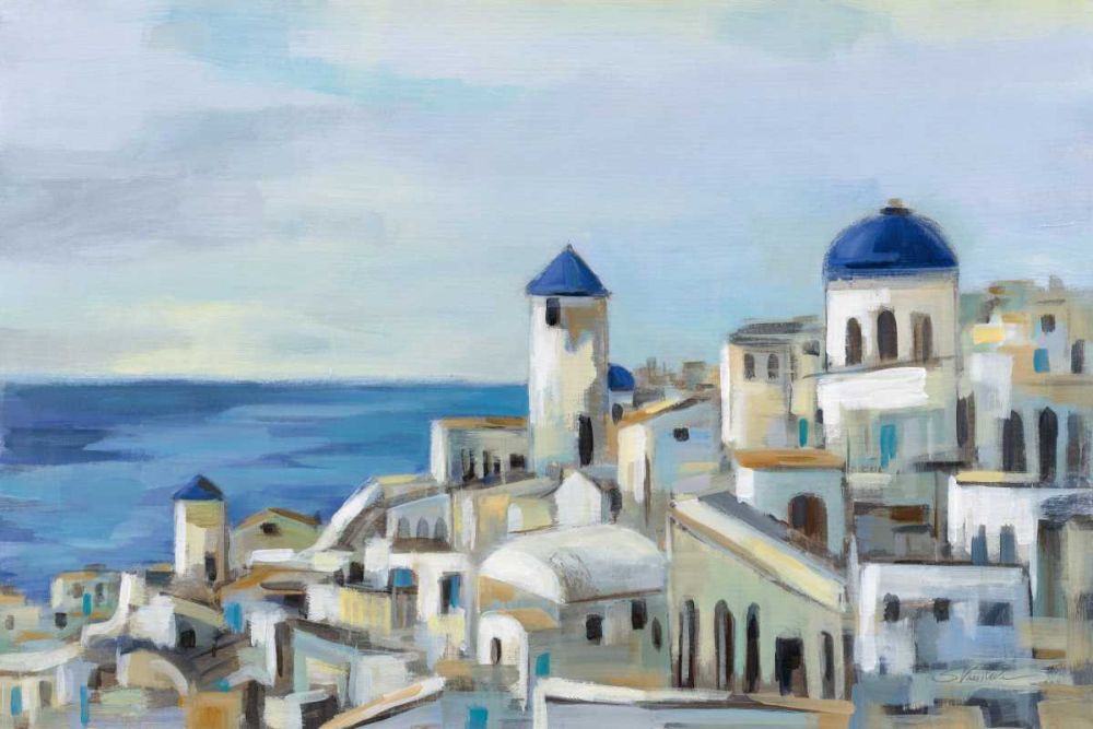 Santorini View I art print by Silvia Vassileva for $57.95 CAD