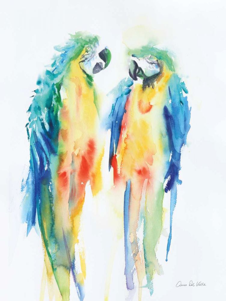 Colorful Parrots I art print by Aimee Del Valle for $57.95 CAD