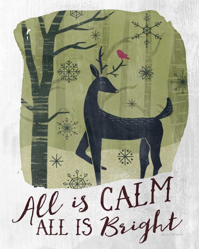 Woodland Wishes I Green art print by Laura Marshall for $57.95 CAD