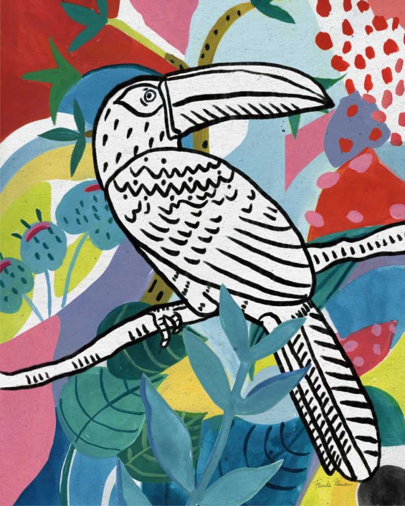 Jungle Toucan art print by Farida Zaman for $57.95 CAD