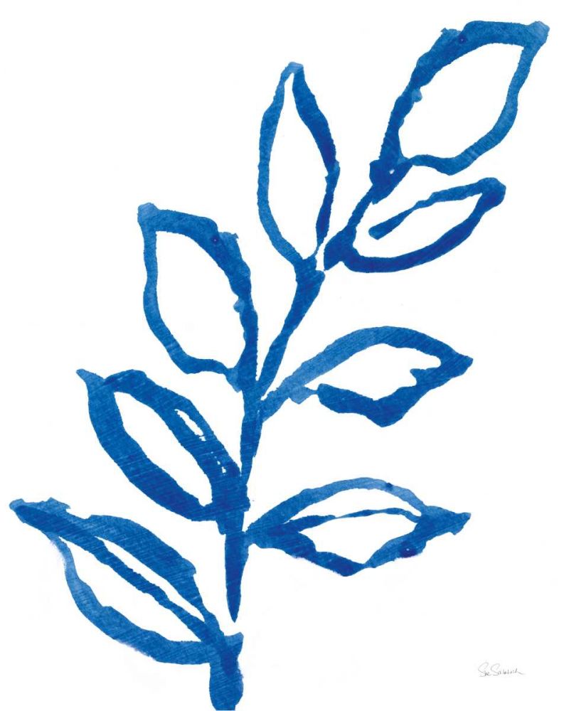 Leafy Blue I art print by Sue Schlabach for $57.95 CAD