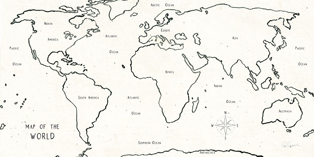 Sketch Map II art print by Sue Schlabach for $57.95 CAD