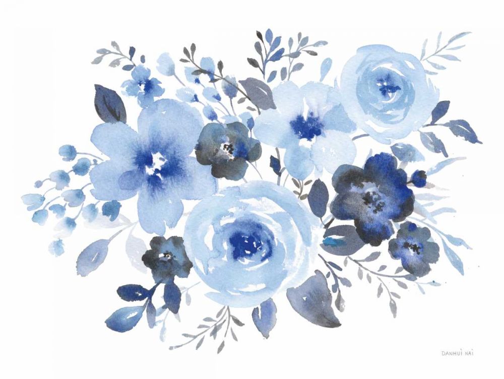 Fresh Blue Bower II art print by Danhui Nai for $57.95 CAD