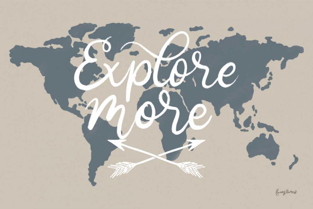 Mapped Out II art print by Becky Thorns for $57.95 CAD