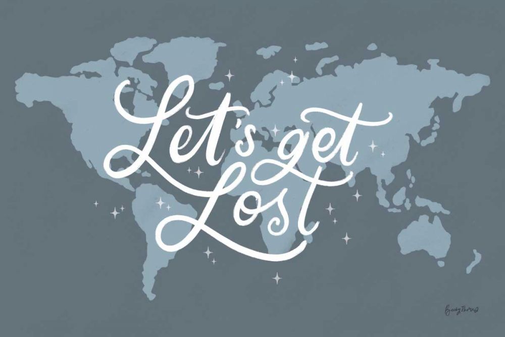 Mapped Out III art print by Becky Thorns for $57.95 CAD