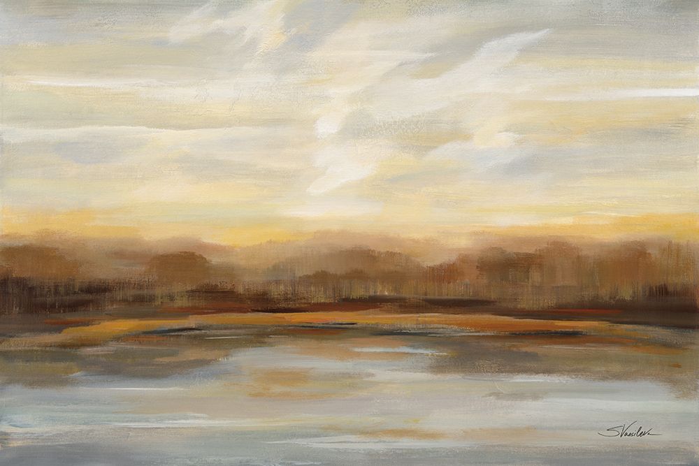 Fall Lake Sunset art print by Silvia Vassileva for $57.95 CAD