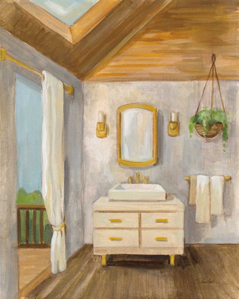 Attic Bathroom I art print by Silvia Vassileva for $57.95 CAD