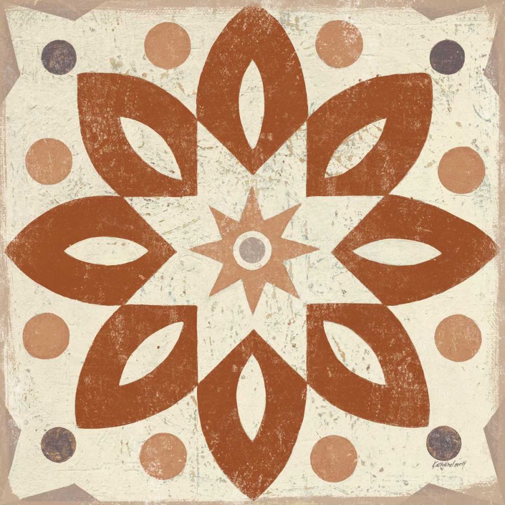 Terracotta Tile I art print by Kathrine Lovell for $57.95 CAD