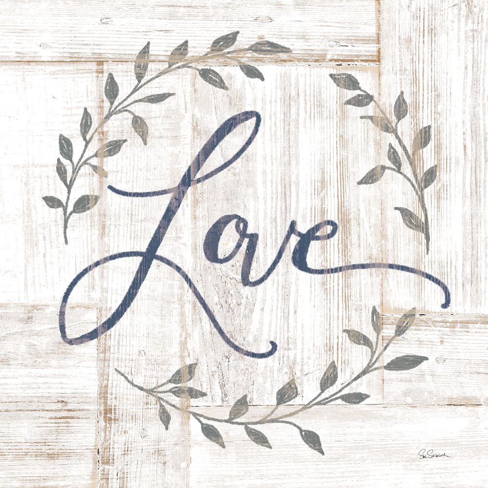Woodgrain Love art print by Sue Schlabach for $57.95 CAD