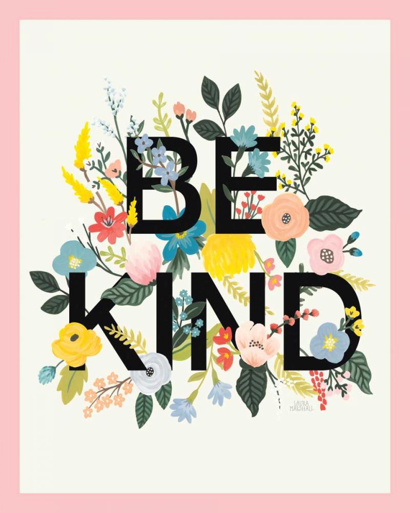 Wild Garden I Be Kind CP Crop art print by Laura Marshall for $57.95 CAD