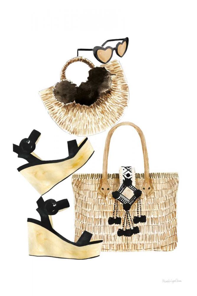 Beach Glam I art print by Mercedes Lopez Charro for $57.95 CAD