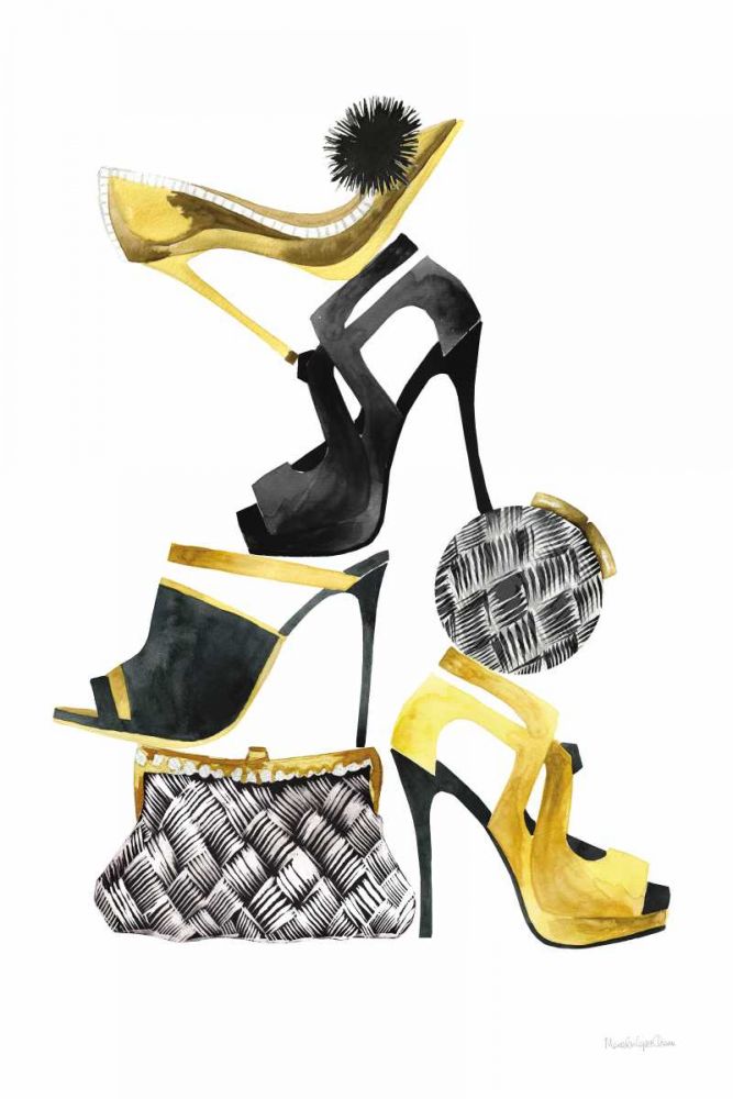 Glitz and Glam I art print by Mercedes Lopez Charro for $57.95 CAD