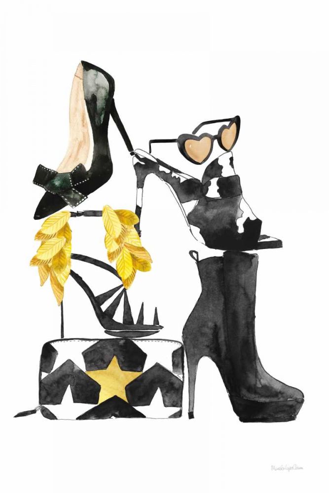 Glitz and Glam III art print by Mercedes Lopez Charro for $57.95 CAD