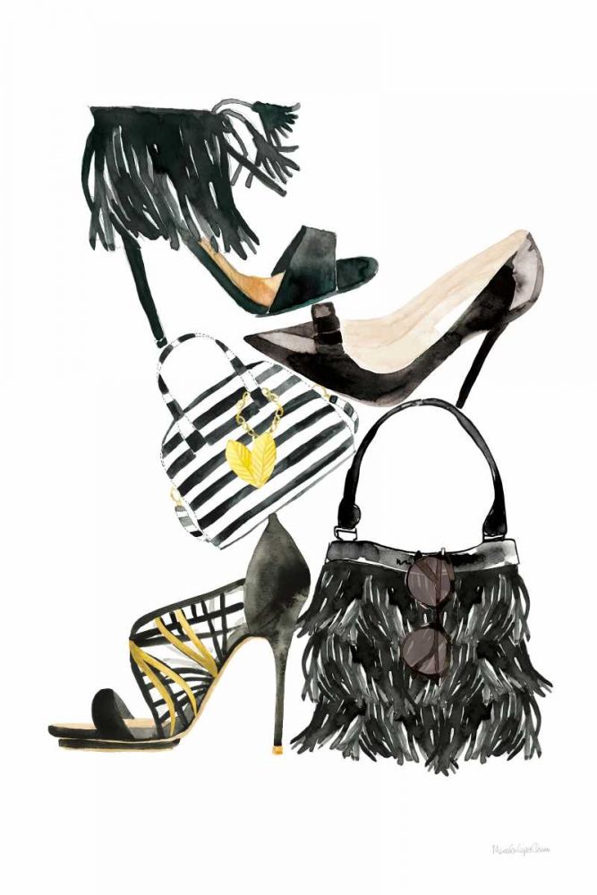 Glitz and Glam IV art print by Mercedes Lopez Charro for $57.95 CAD