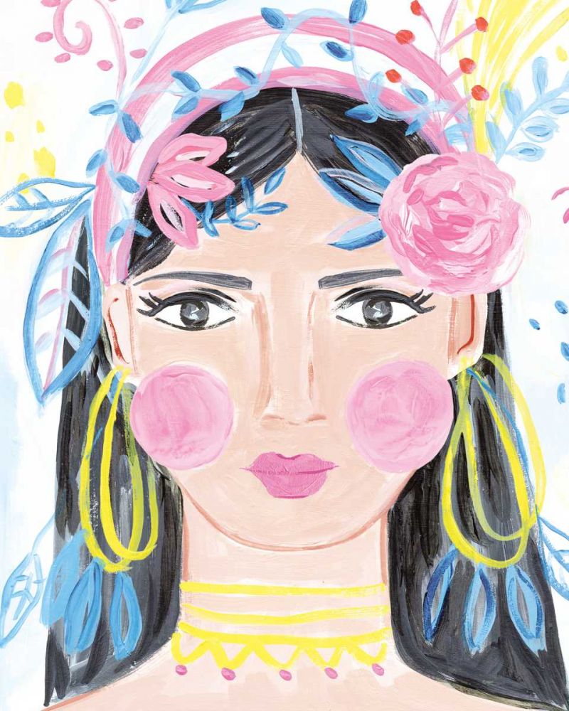 Boho Lady III art print by Farida Zaman for $57.95 CAD