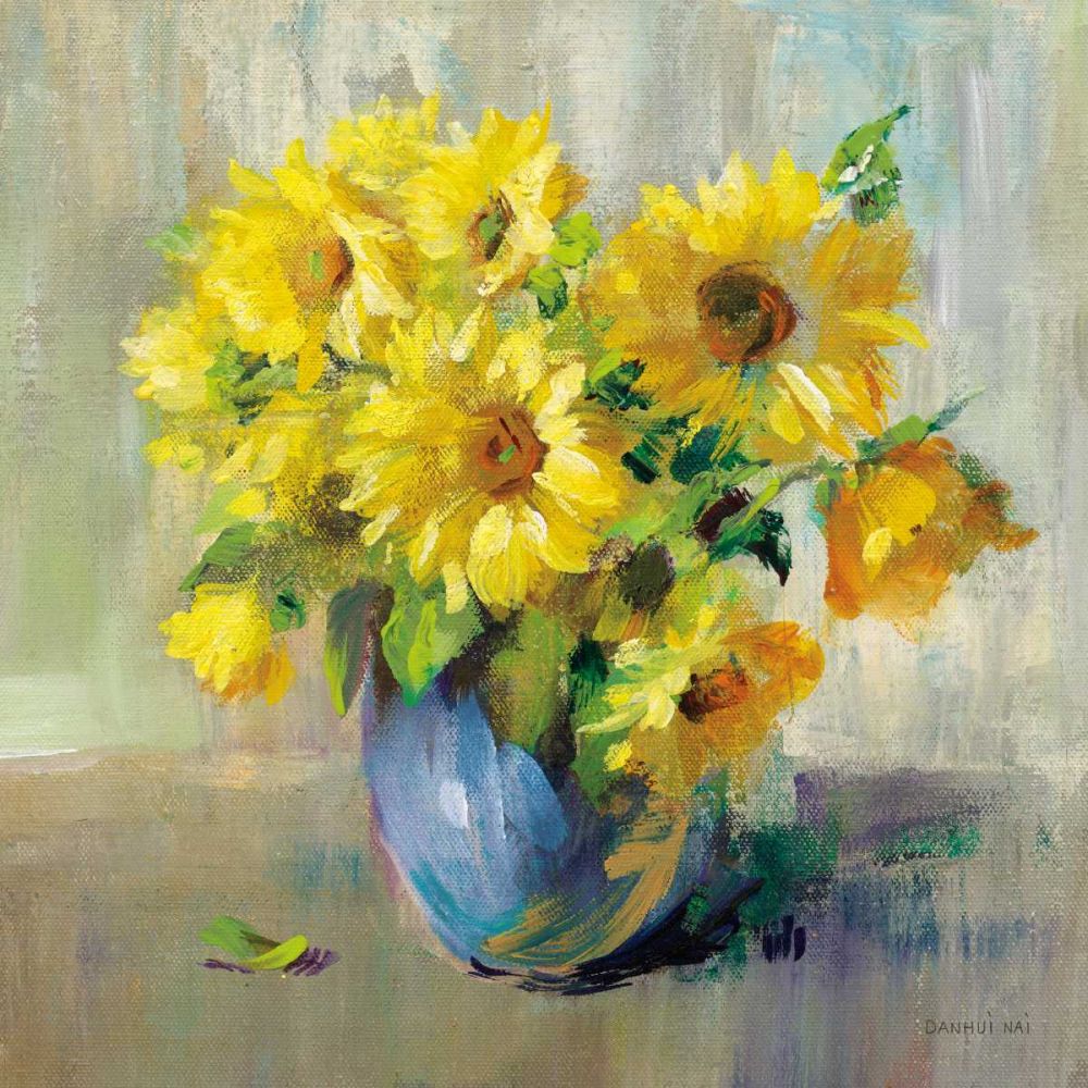 Sunflower Still Life II art print by Danhui Nai for $57.95 CAD