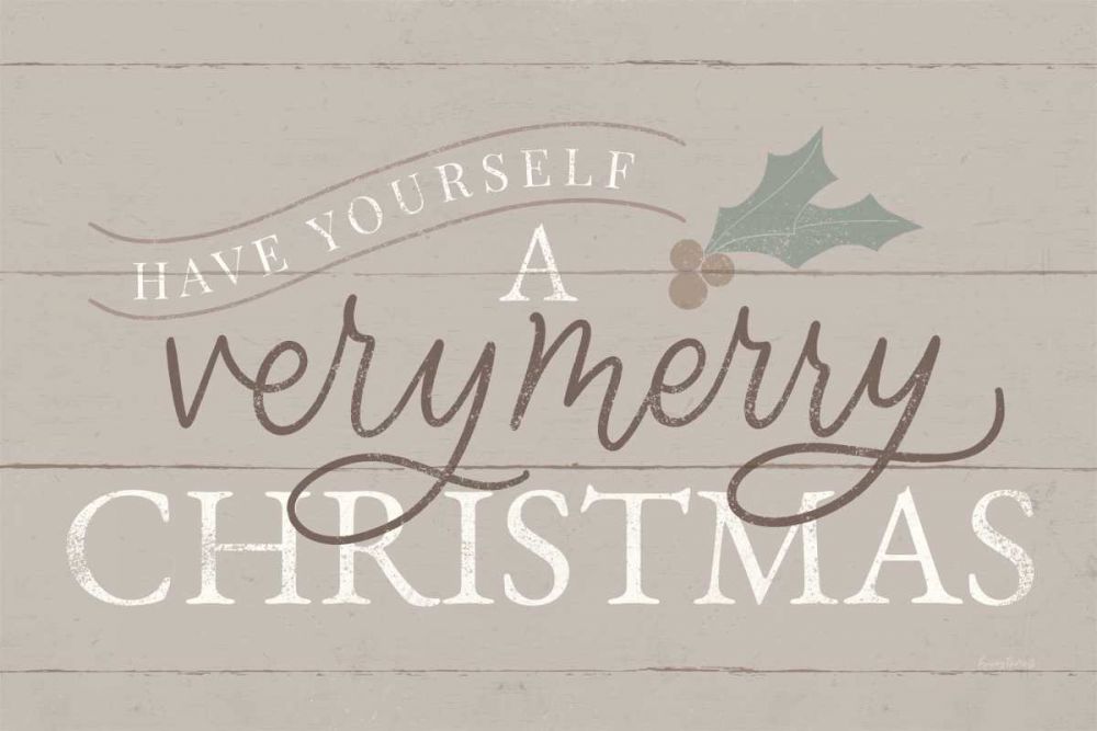 Vintage Christmas IV Neutral art print by Becky Thorns for $57.95 CAD