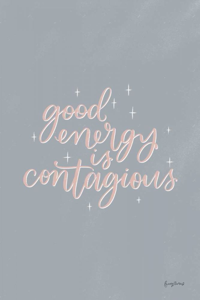 Mod Glam Good Energy I Pink Gray art print by Becky Thorns for $57.95 CAD
