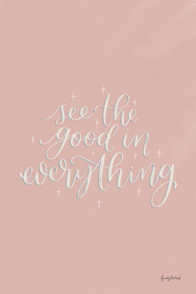 Mod Glam See the Good I Pink art print by Becky Thorns for $57.95 CAD