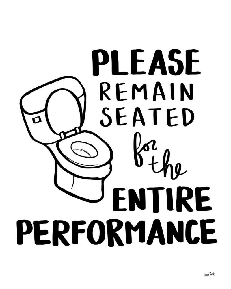 Bathroom Etiquette III - rev font v1 art print by Leah York for $57.95 CAD