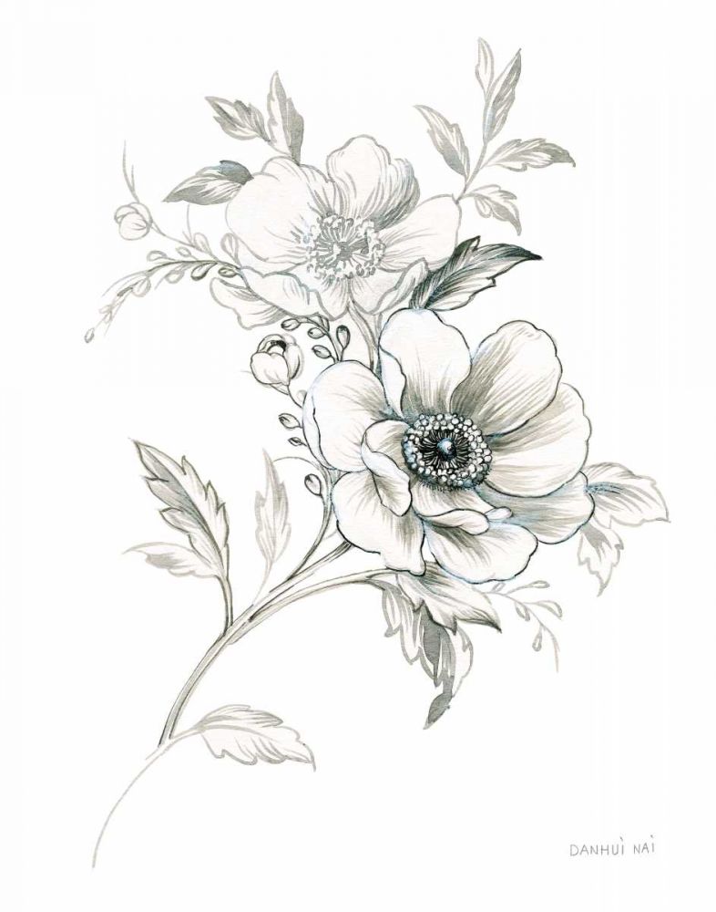 Sketchbook Garden VII BW art print by Danhui Nai for $57.95 CAD