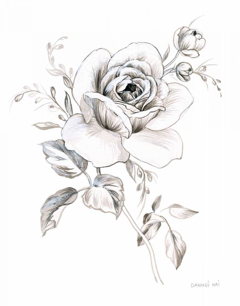 Sketchbook Garden IX BW art print by Danhui Nai for $57.95 CAD