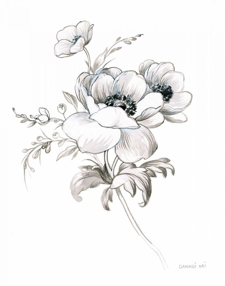 Sketchbook Garden X BW art print by Danhui Nai for $57.95 CAD