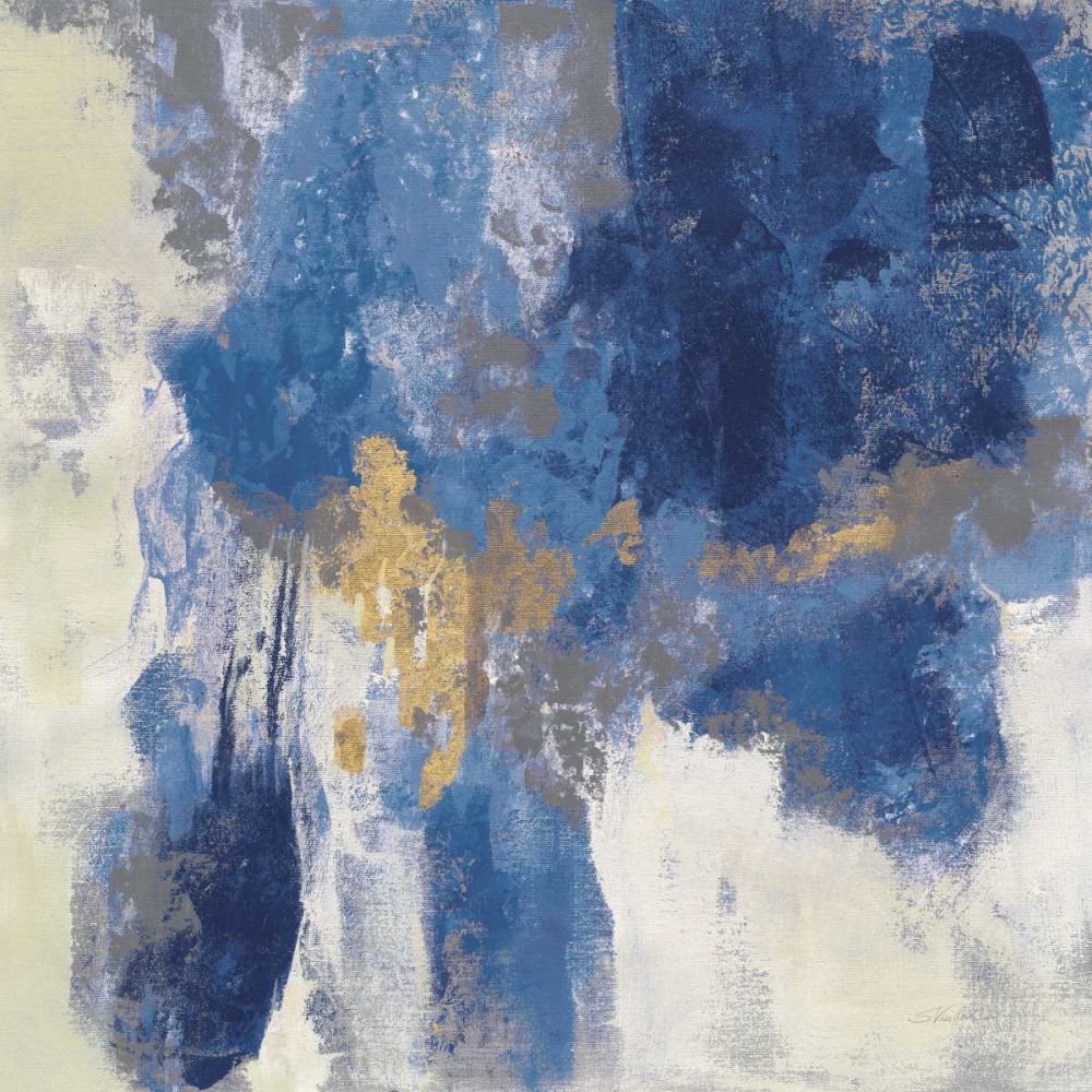Sparkle Abstract II Blue art print by Silvia Vassileva for $57.95 CAD