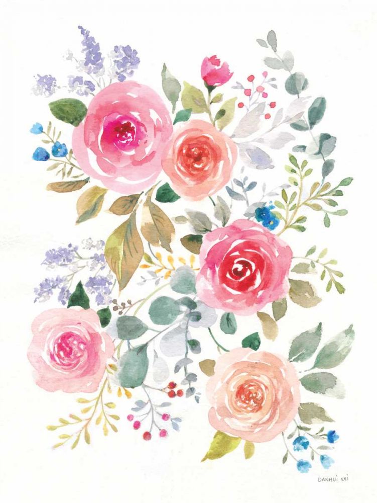 Lush Roses II art print by Danhui Nai for $57.95 CAD