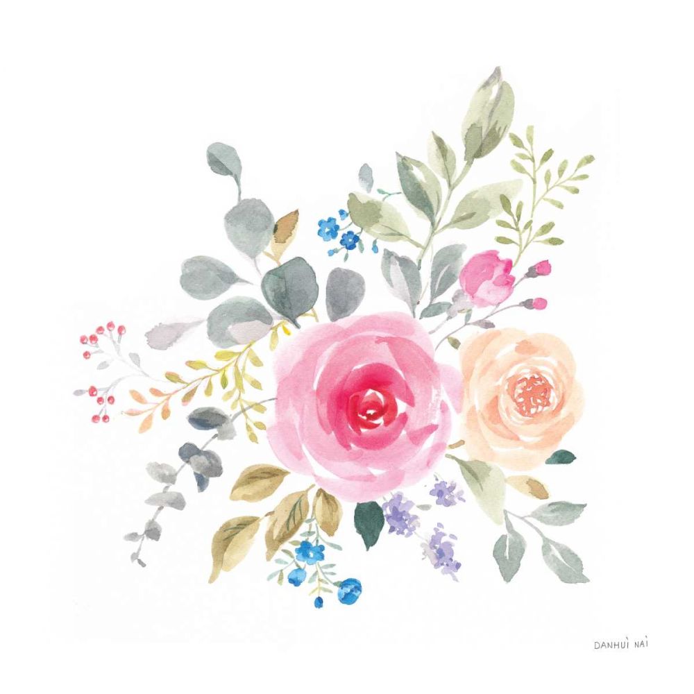 Lush Roses III art print by Danhui Nai for $57.95 CAD