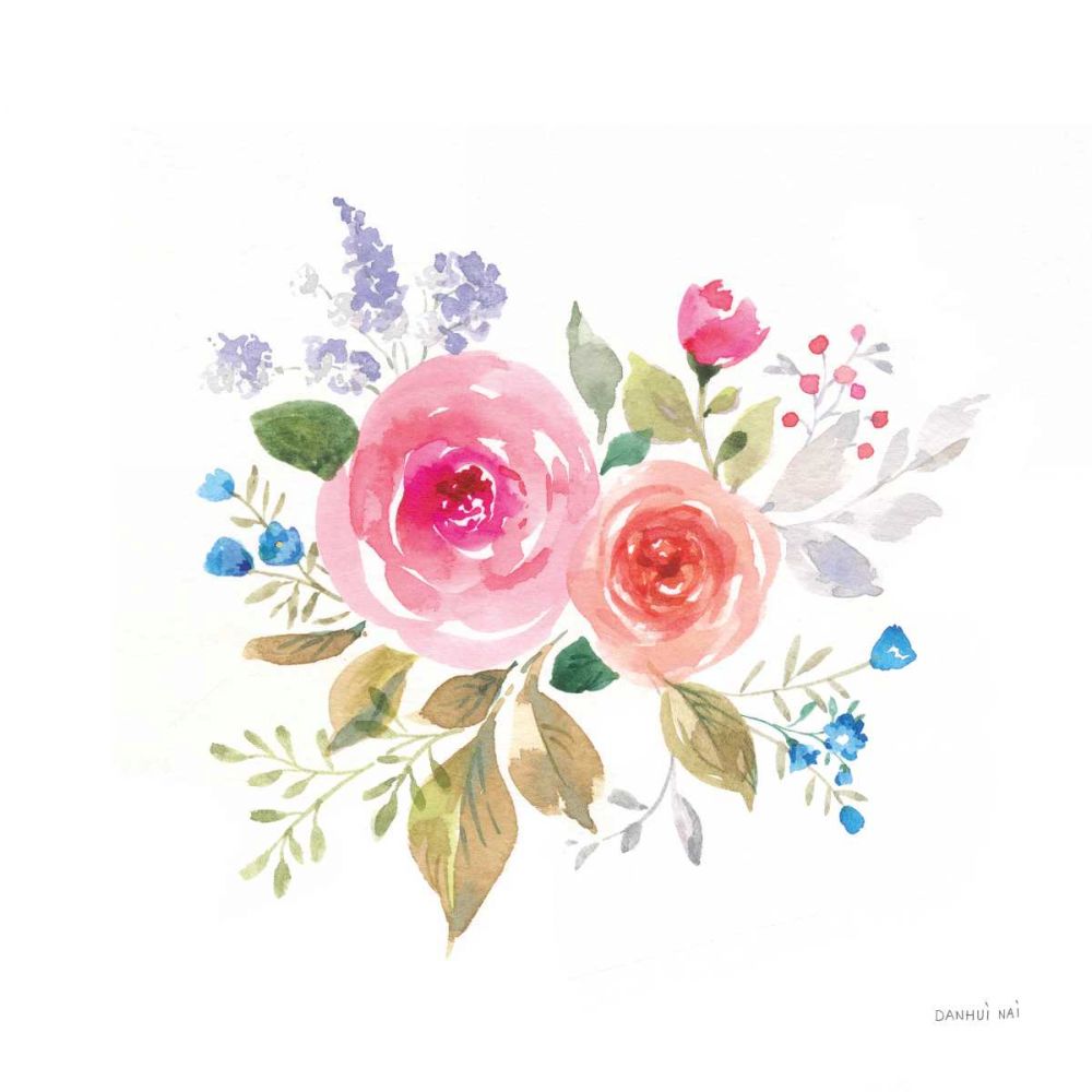 Lush Roses VI art print by Danhui Nai for $57.95 CAD