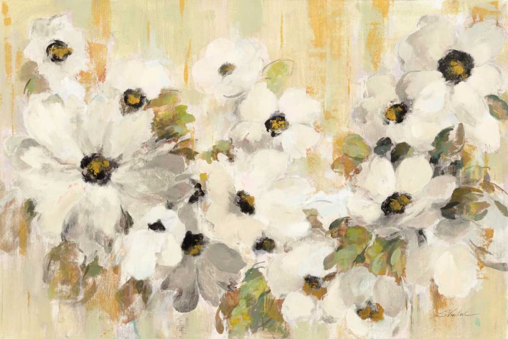 White and Green Bloom art print by Silvia Vassileva for $57.95 CAD