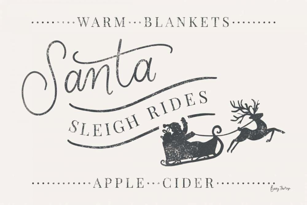 Vintage Christmas VI art print by Becky Thorns for $57.95 CAD