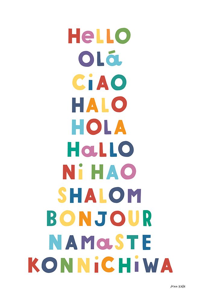 Say Hello art print by Ann Kelle for $57.95 CAD