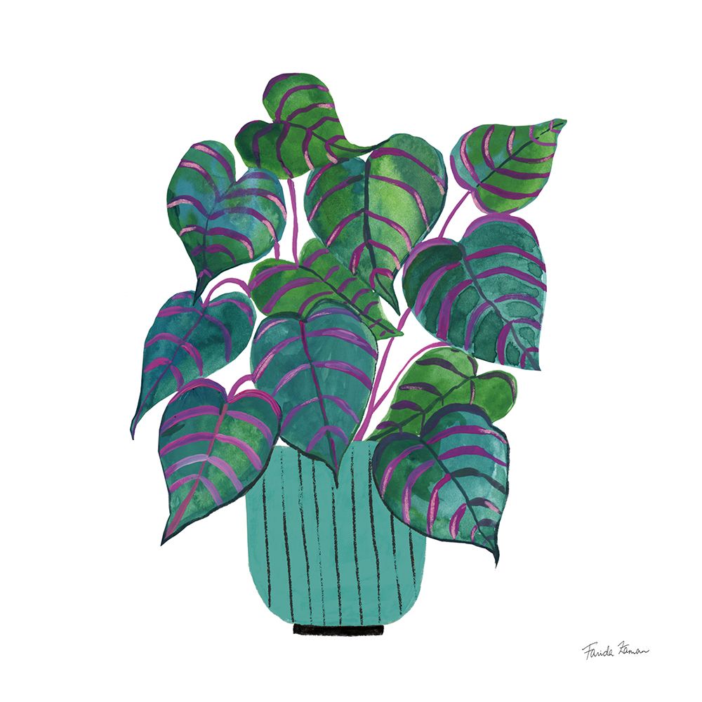 Potted Jewels I Aqua art print by Farida Zaman for $57.95 CAD