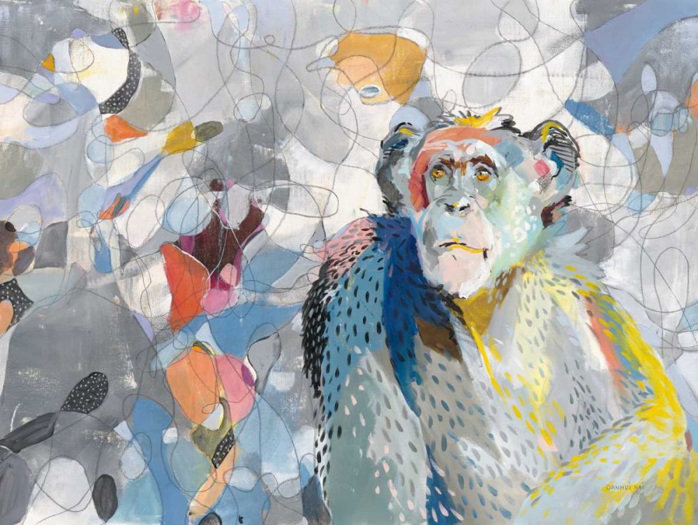 Abstract Chimpanzee art print by Danhui Nai for $57.95 CAD