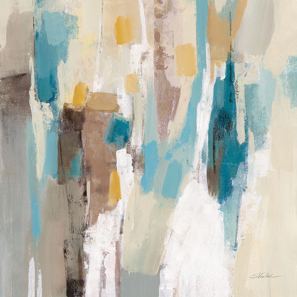 Steps on Sand II Navy Sq art print by Silvia Vassileva for $57.95 CAD