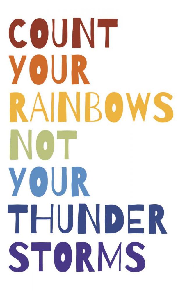 Count Your Rainbows Warm art print by Wild Apple Portfolio for $57.95 CAD