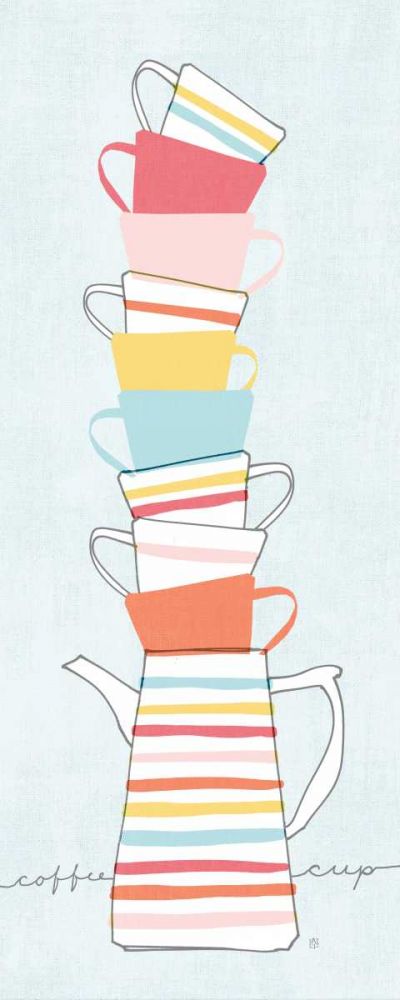 Stack of Cups II Pastel art print by Avery Tillmon for $57.95 CAD