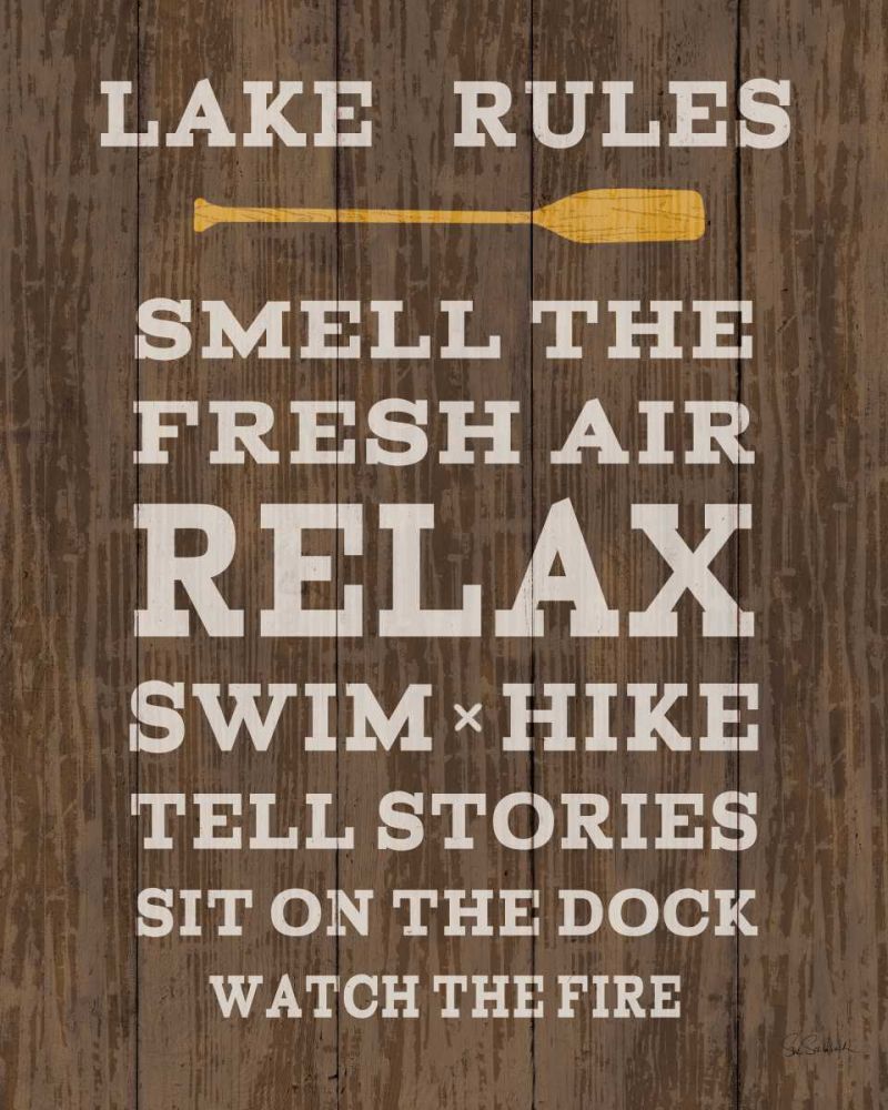 Cabin Life VI Dark Wood art print by Sue Schlabach for $57.95 CAD