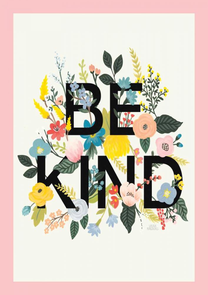 Wild Garden I Be Kind CP Crop II art print by Laura Marshall for $57.95 CAD
