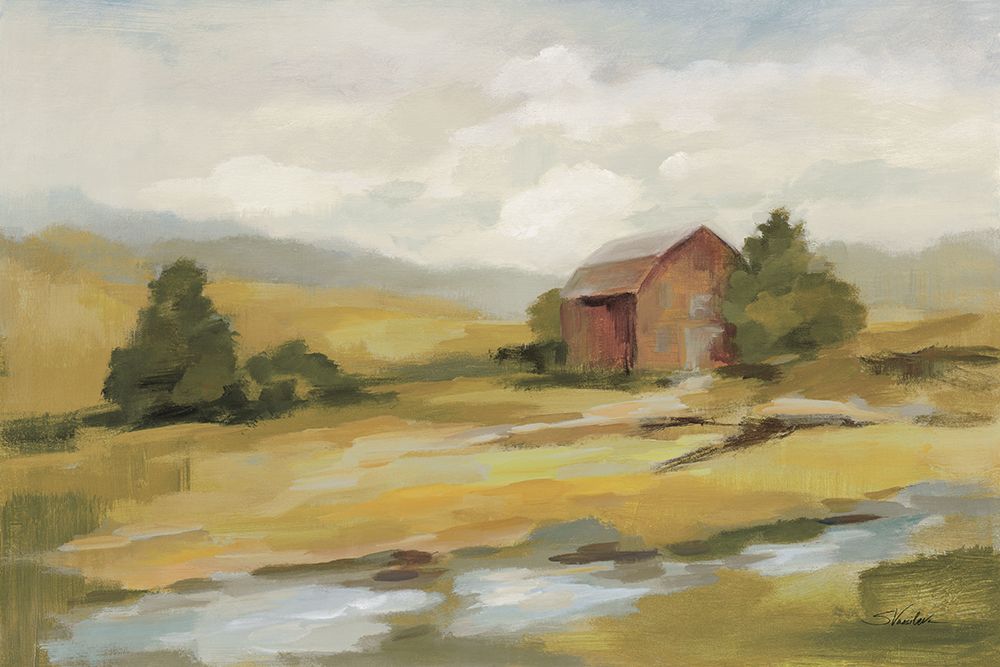 Springtime Farm Neutral art print by Silvia Vassileva for $57.95 CAD