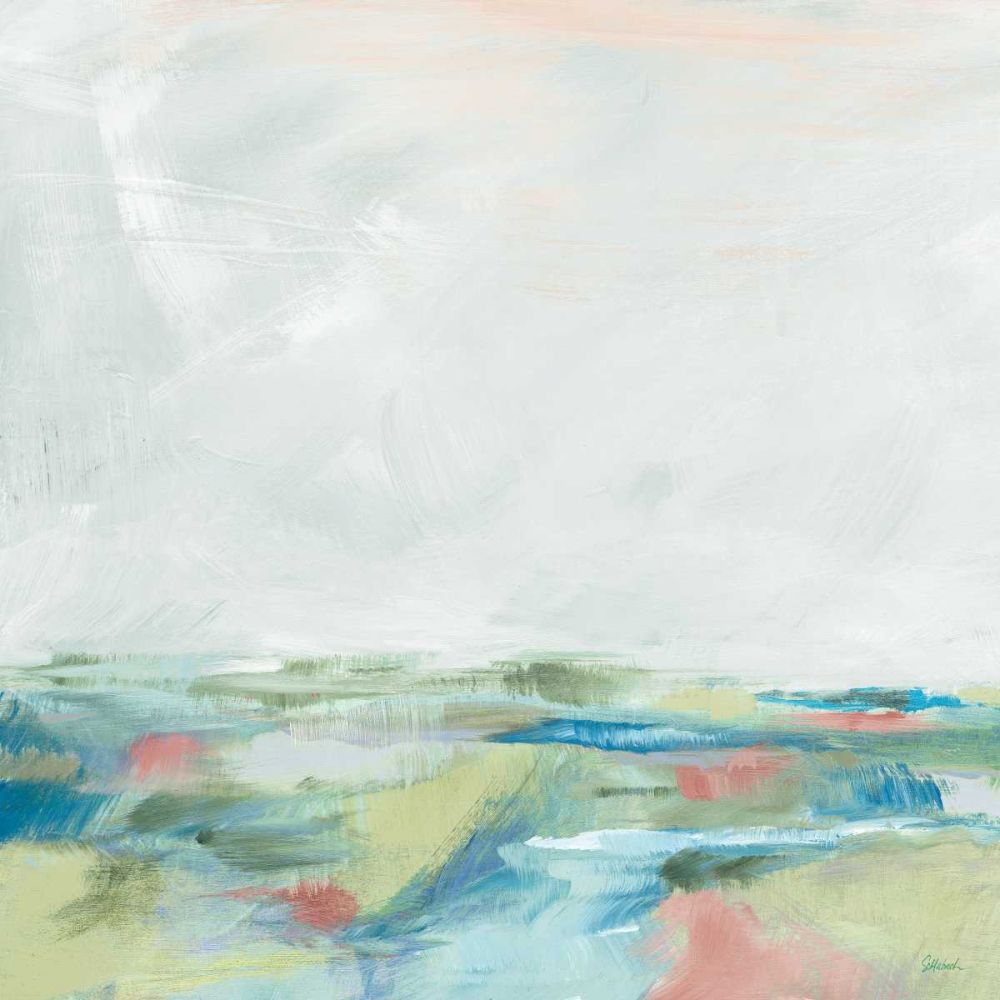 Blue Horizon Sq I art print by Sue Schlabach for $57.95 CAD
