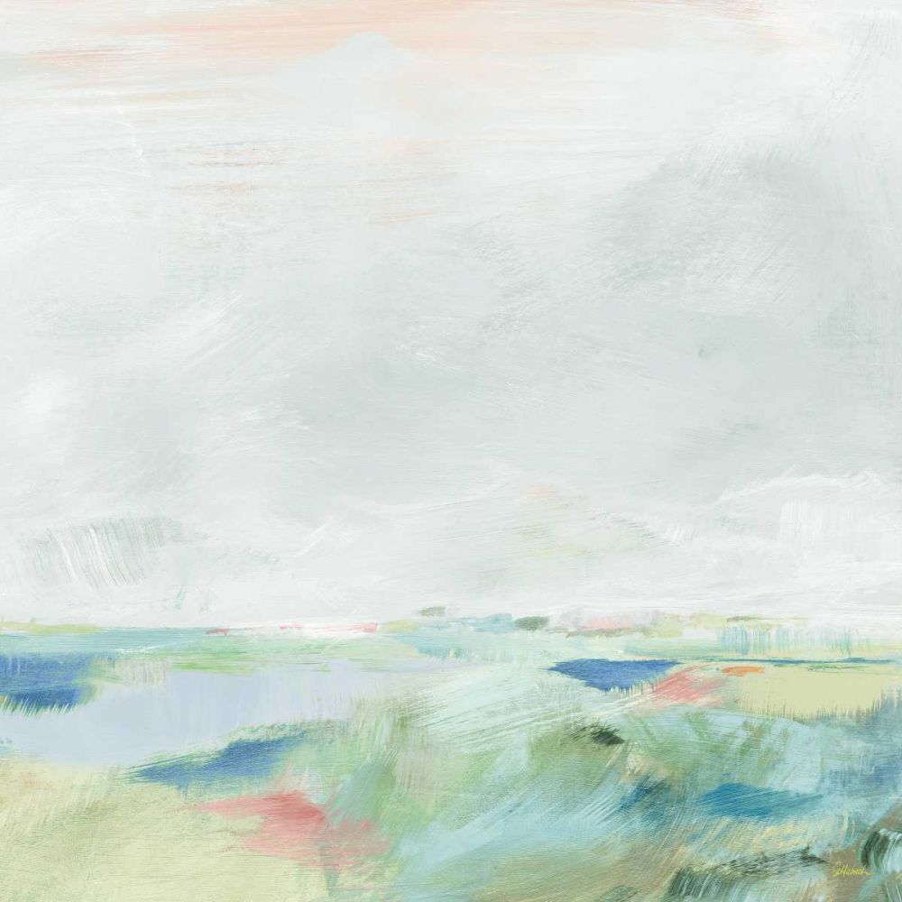 Blue Horizon Sq II art print by Sue Schlabach for $57.95 CAD