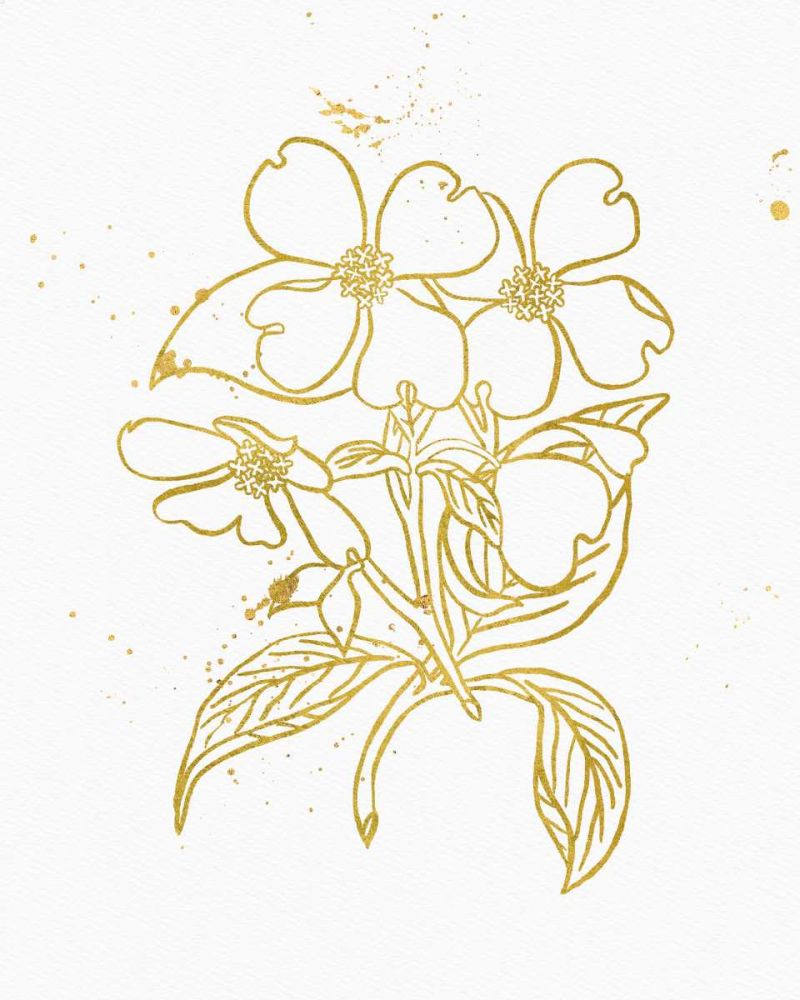 Gold Blooms III art print by Wild Apple Portfolio for $57.95 CAD