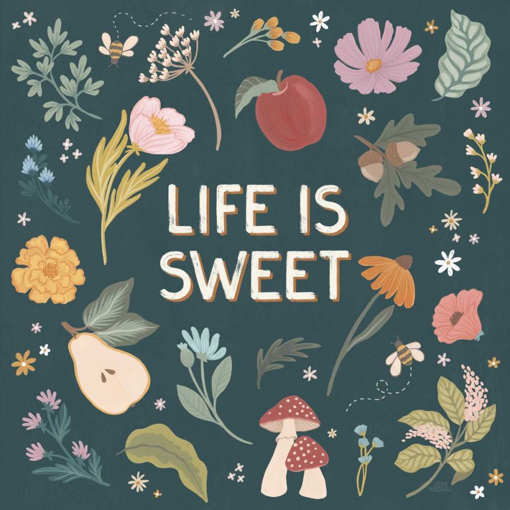 September Sweetness II Dark art print by Laura Marshall for $57.95 CAD